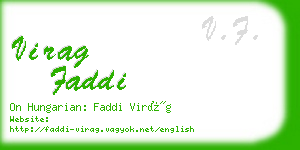 virag faddi business card